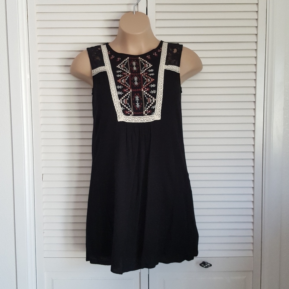 Xhilaration Embroidered Mini Dress